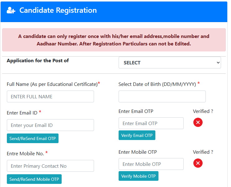 Chandigarh TGT Recruitment 2024 online form