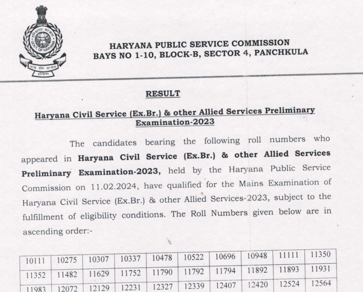 HPSC Pre Result 2024